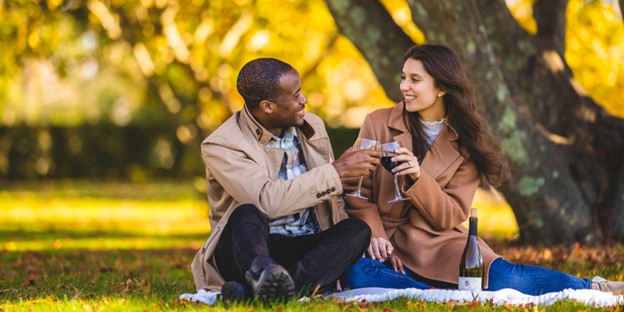 couple with wine