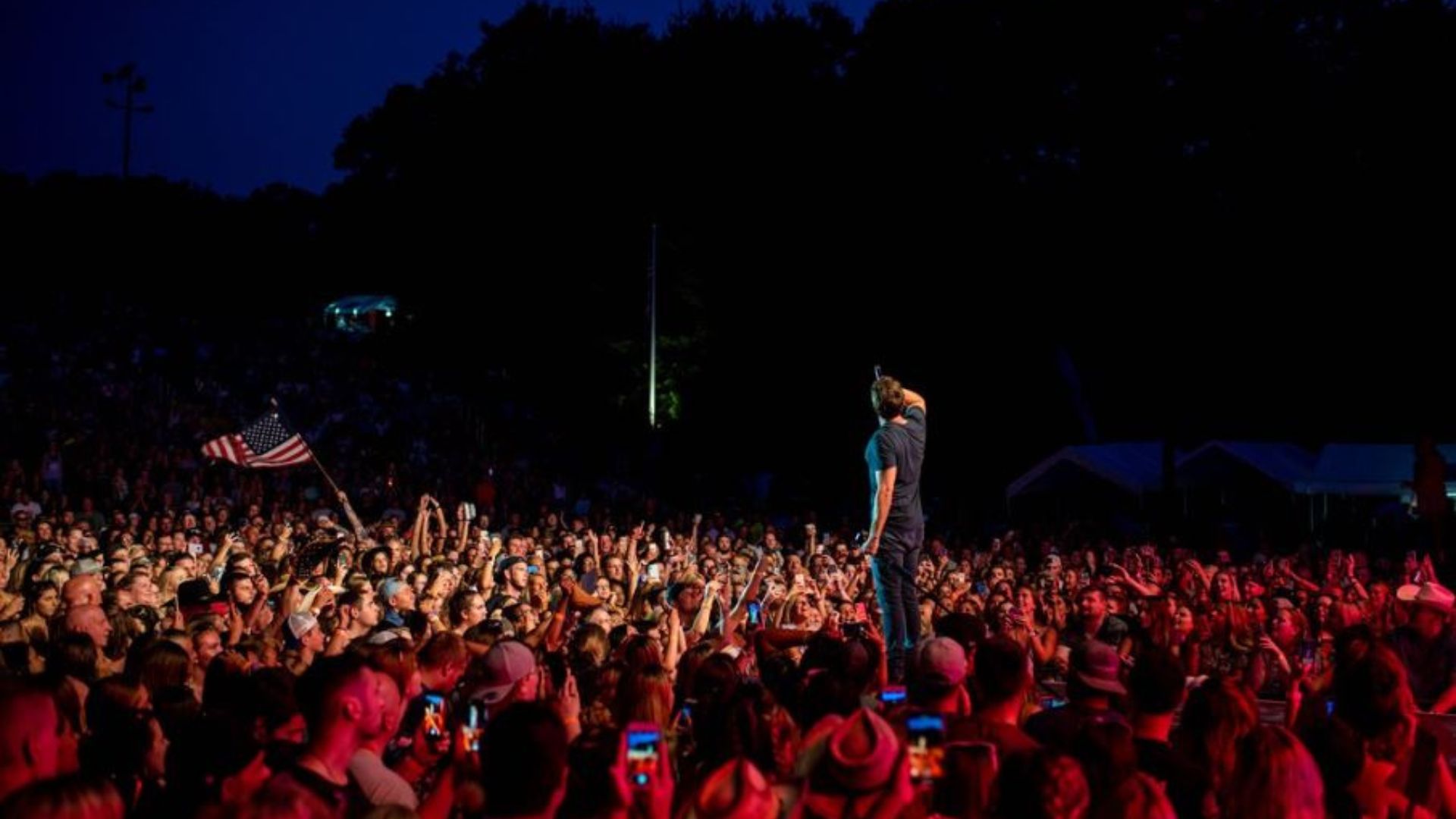 Crowd at a live outdoor concert on Long Island