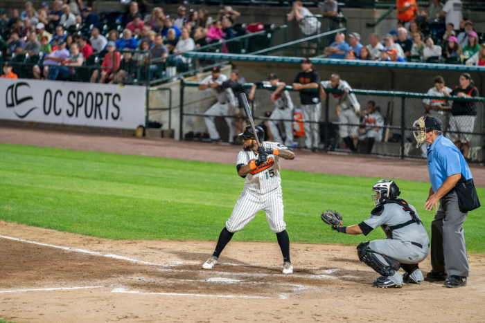 Long Island Ducks playing baseball at Fairfield Properties Park