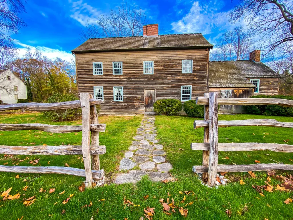 Historic Thompson House and grounds on Long Island