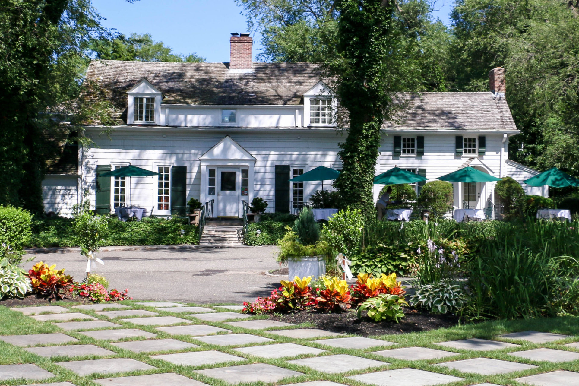 Three Village Inn colonial exterior on Long Island