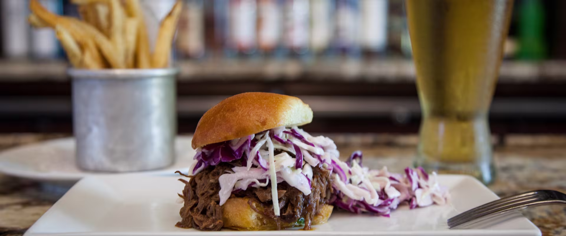 Burger from high end restaurant on Long Island