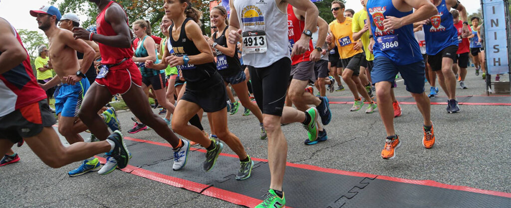 Athletes participating in a race on Long Island