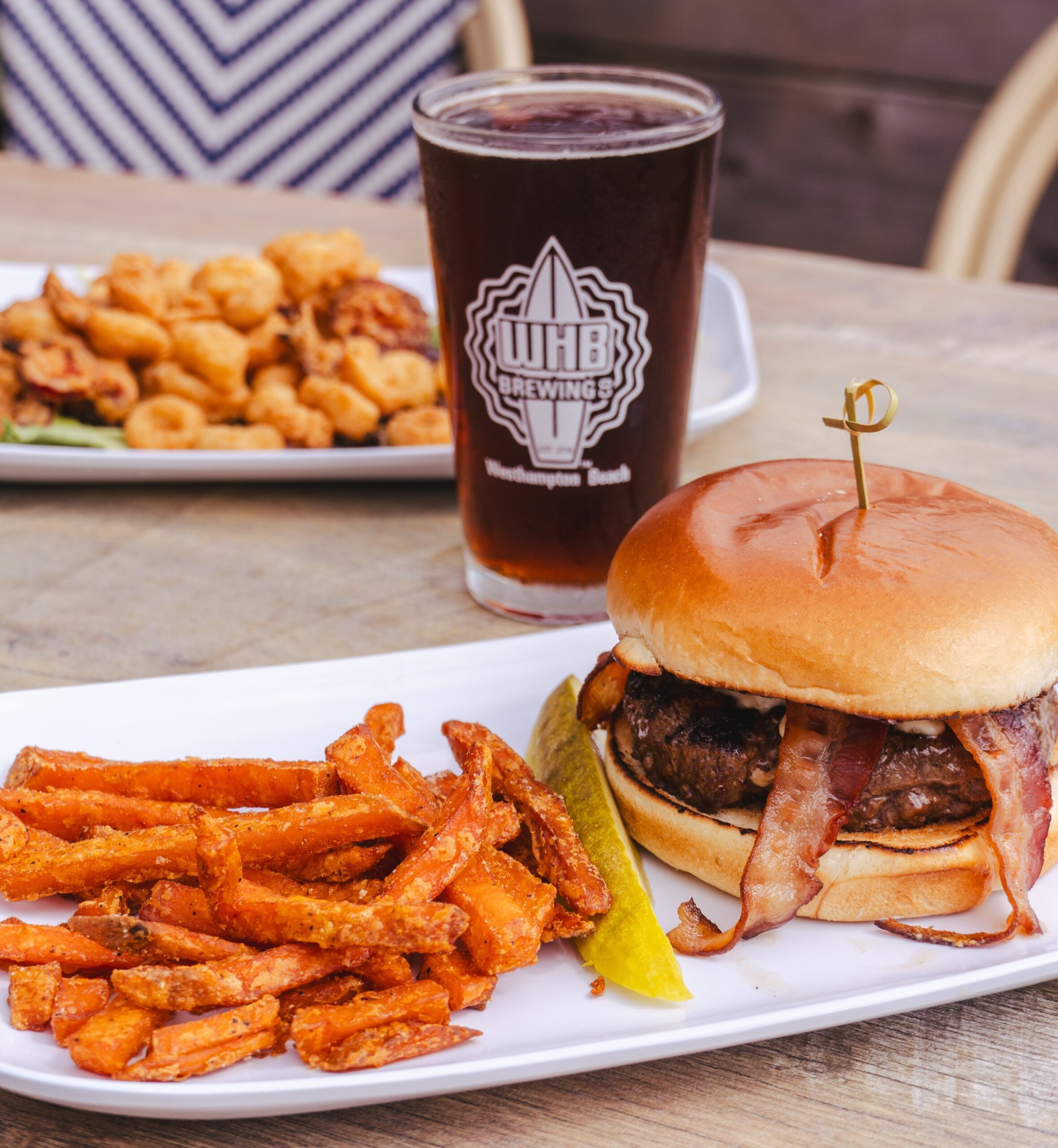 Burger, Fries, and Drink from Westhampton Beach Brew & Grille