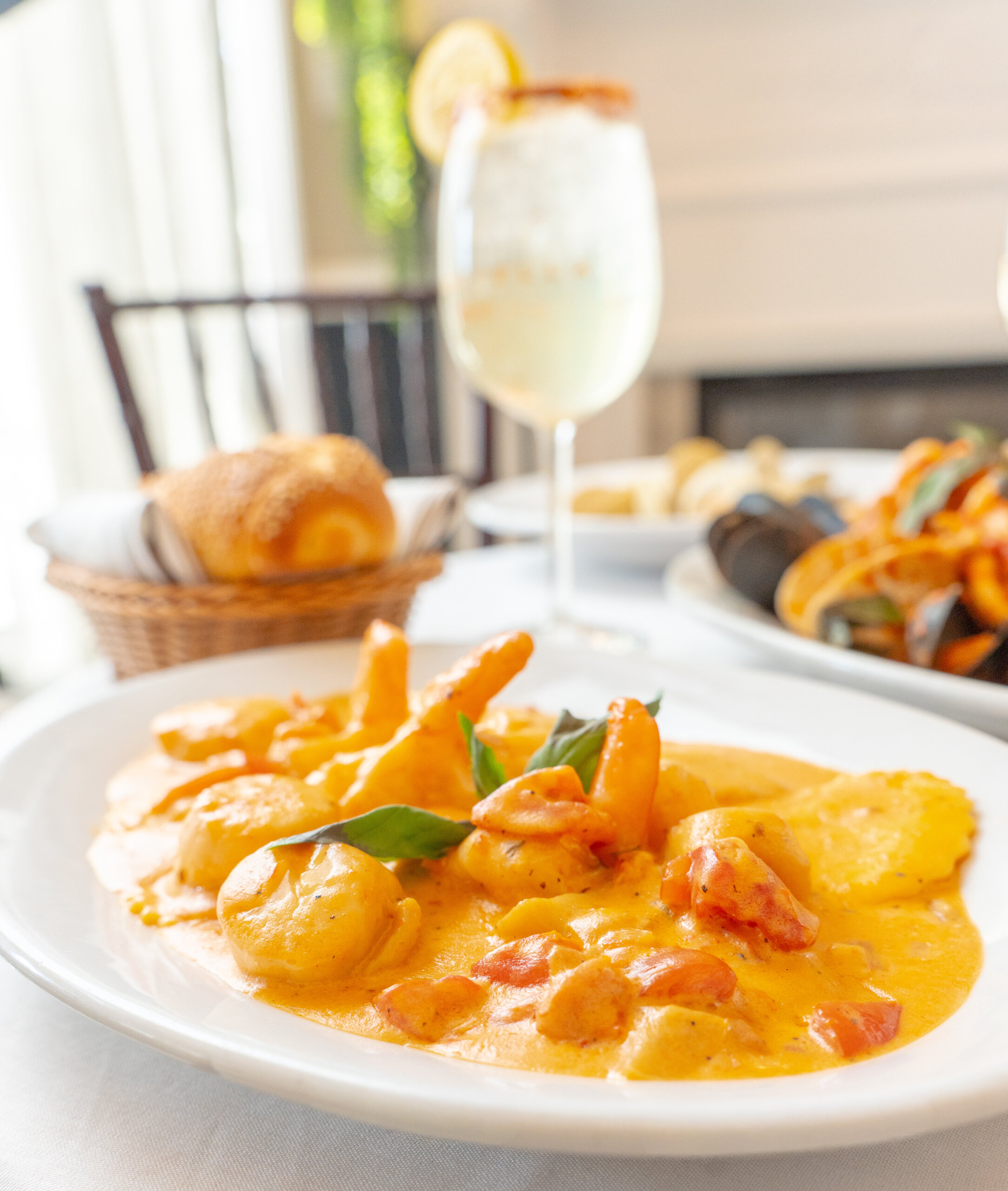 Lobster ravioli dish from Stella Trattoria & Bar